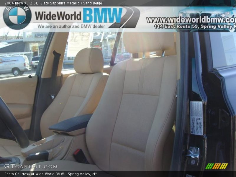 Black Sapphire Metallic / Sand Beige 2004 BMW X3 2.5i