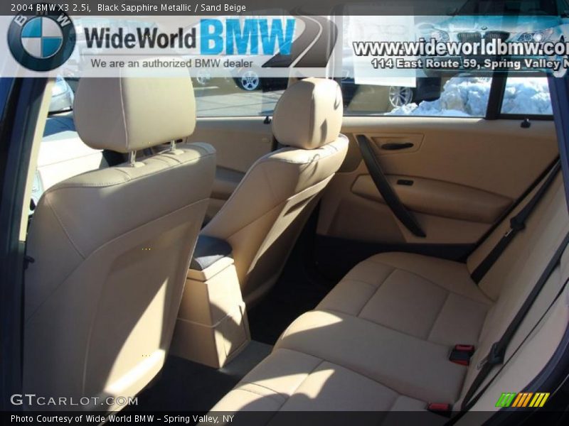 Black Sapphire Metallic / Sand Beige 2004 BMW X3 2.5i