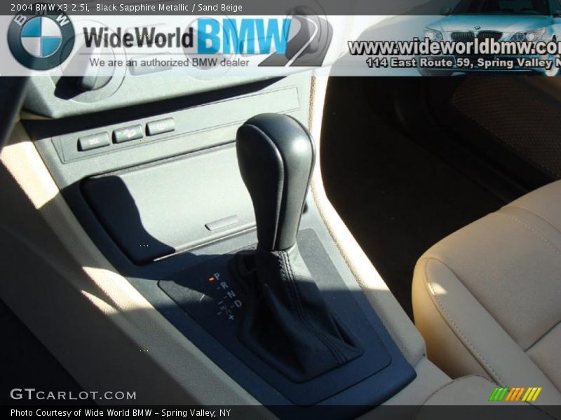 Black Sapphire Metallic / Sand Beige 2004 BMW X3 2.5i