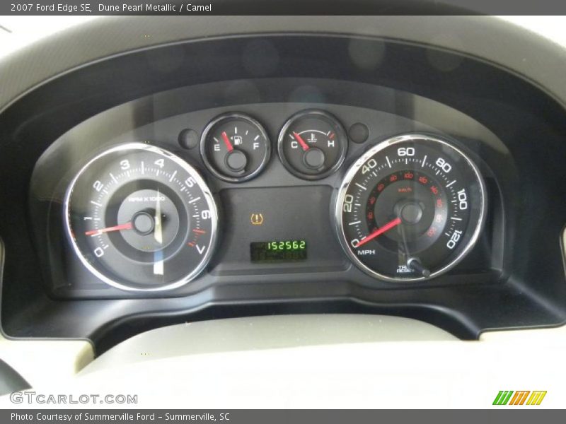 Dune Pearl Metallic / Camel 2007 Ford Edge SE