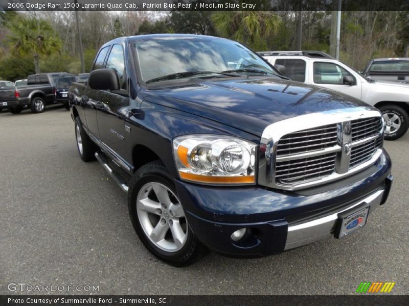 Patriot Blue Pearl / Medium Slate Gray 2006 Dodge Ram 1500 Laramie Quad Cab