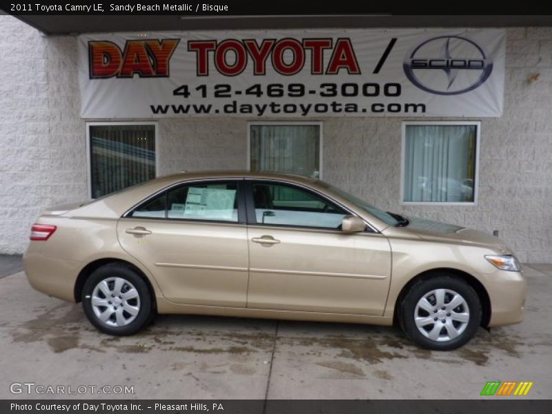 Sandy Beach Metallic / Bisque 2011 Toyota Camry LE
