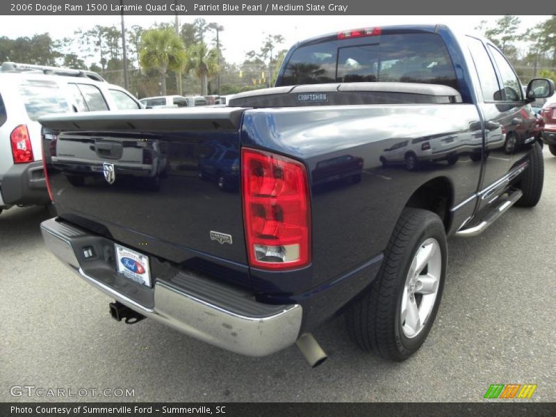 Patriot Blue Pearl / Medium Slate Gray 2006 Dodge Ram 1500 Laramie Quad Cab