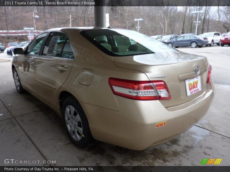 Sandy Beach Metallic / Bisque 2011 Toyota Camry LE