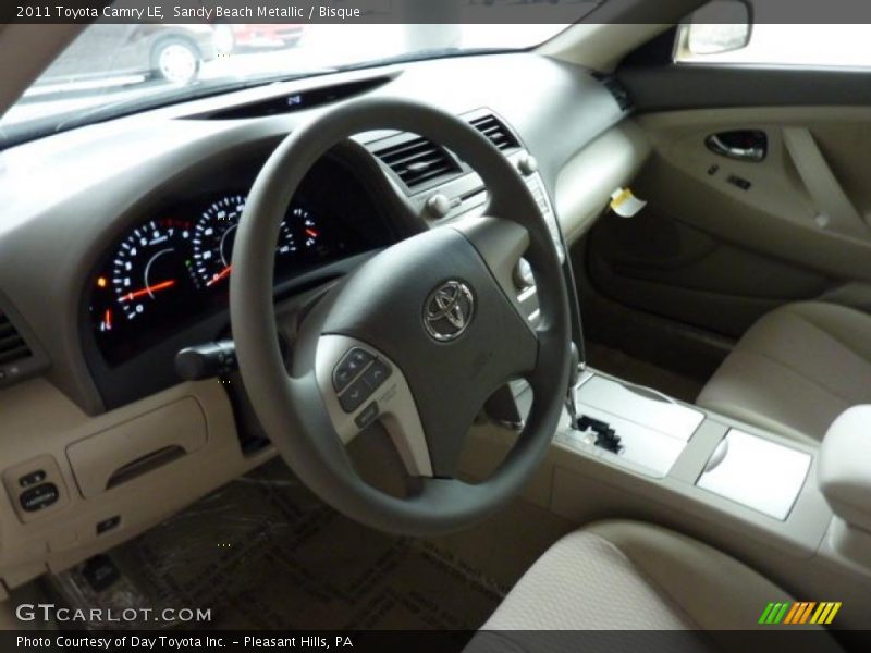 Sandy Beach Metallic / Bisque 2011 Toyota Camry LE