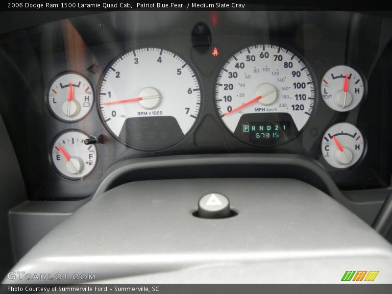 Patriot Blue Pearl / Medium Slate Gray 2006 Dodge Ram 1500 Laramie Quad Cab