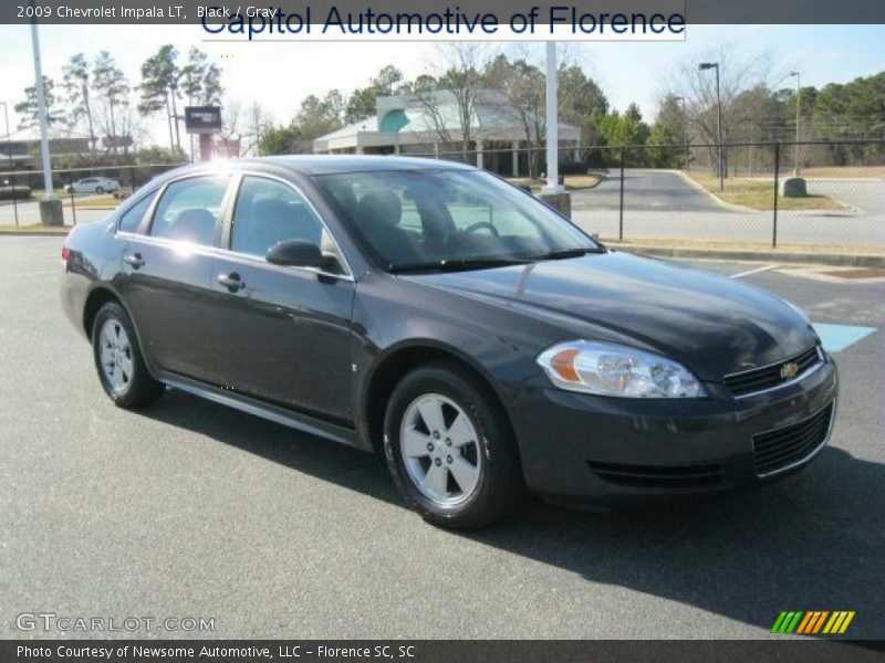 Black / Gray 2009 Chevrolet Impala LT