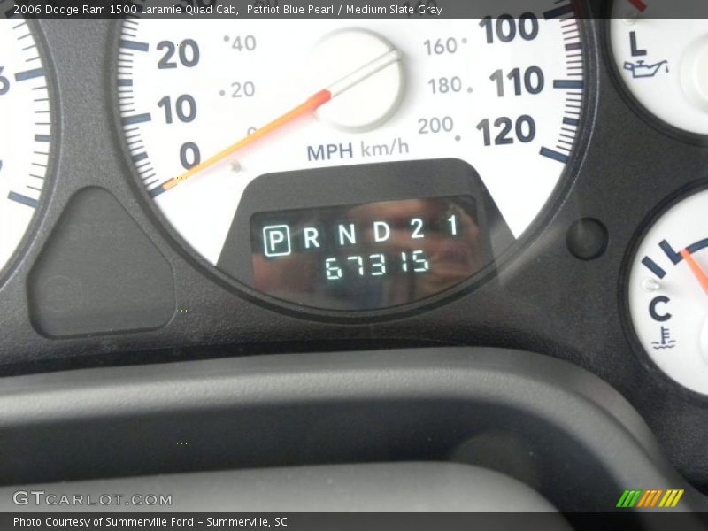 Patriot Blue Pearl / Medium Slate Gray 2006 Dodge Ram 1500 Laramie Quad Cab