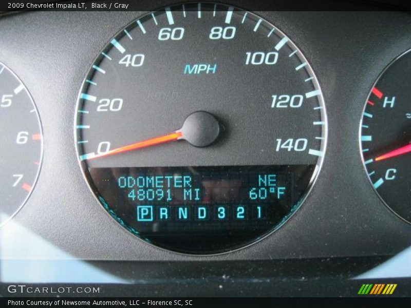 Black / Gray 2009 Chevrolet Impala LT