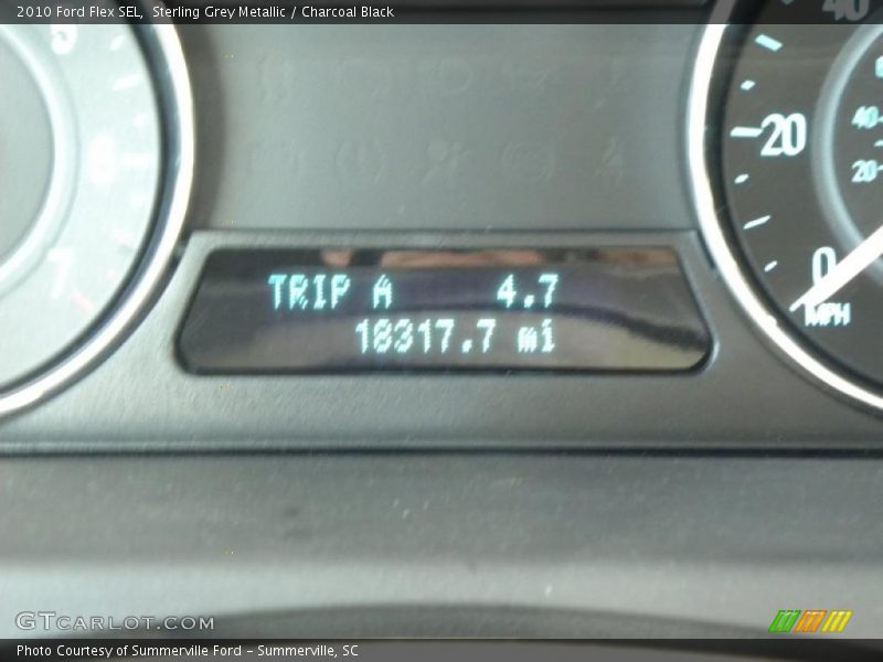 Sterling Grey Metallic / Charcoal Black 2010 Ford Flex SEL
