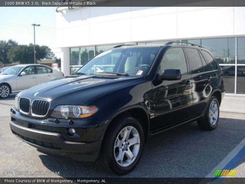 Black Sapphire Metallic / Black 2006 BMW X5 3.0i