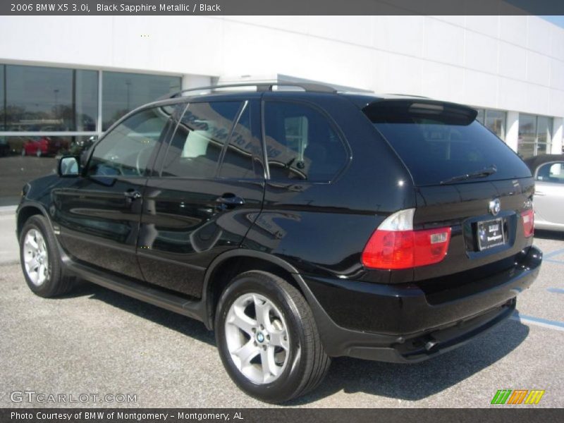 Black Sapphire Metallic / Black 2006 BMW X5 3.0i