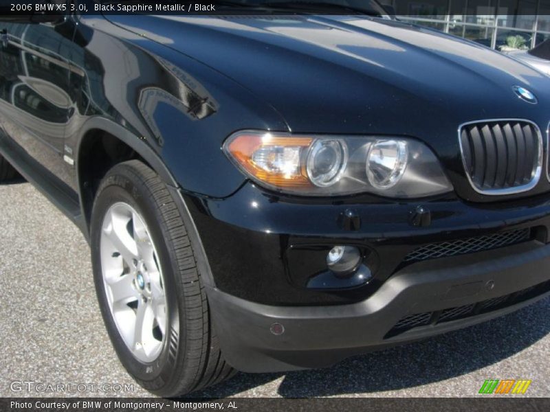 Black Sapphire Metallic / Black 2006 BMW X5 3.0i