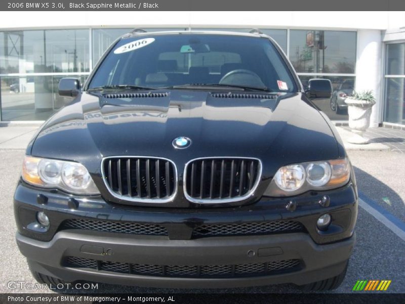 Black Sapphire Metallic / Black 2006 BMW X5 3.0i