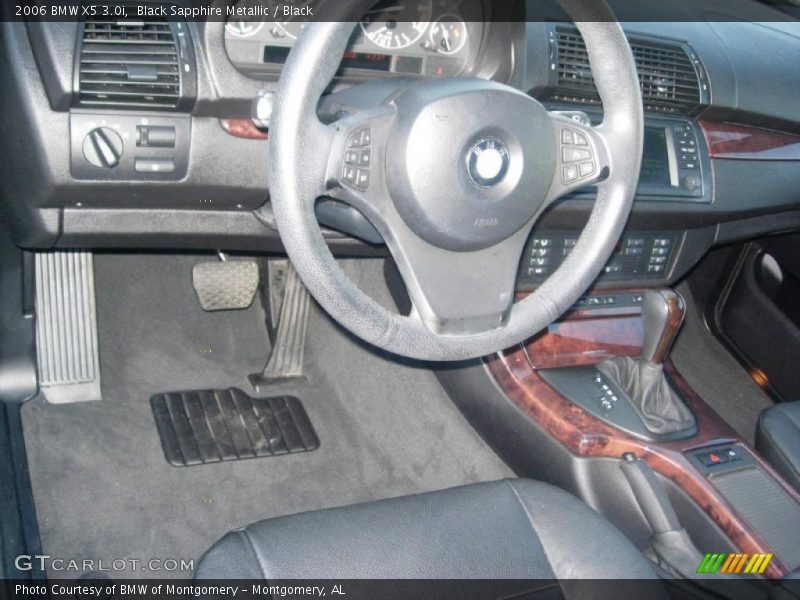 Black Sapphire Metallic / Black 2006 BMW X5 3.0i