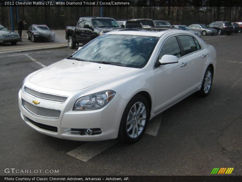 White Diamond Tricoat / Cocoa/Cashmere 2011 Chevrolet Malibu LTZ