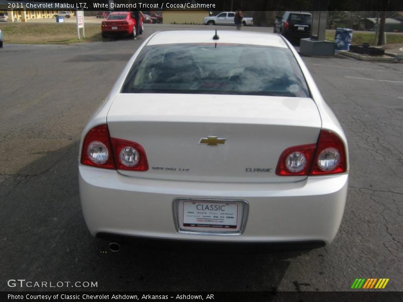 White Diamond Tricoat / Cocoa/Cashmere 2011 Chevrolet Malibu LTZ