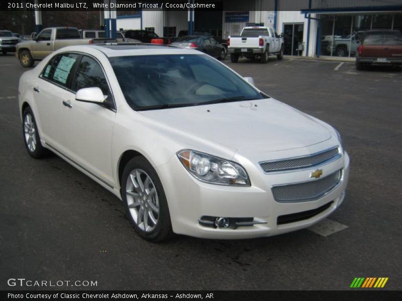 White Diamond Tricoat / Cocoa/Cashmere 2011 Chevrolet Malibu LTZ
