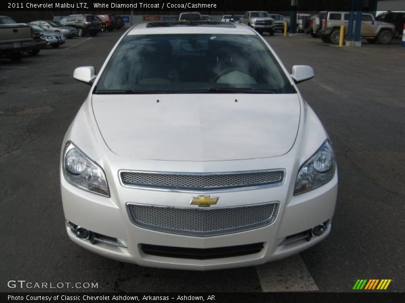 White Diamond Tricoat / Cocoa/Cashmere 2011 Chevrolet Malibu LTZ