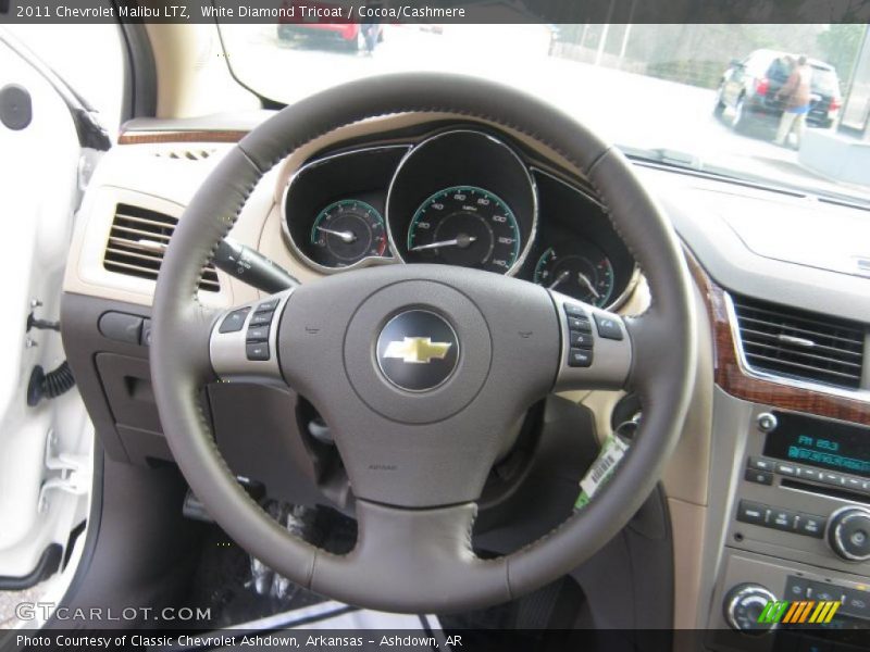 White Diamond Tricoat / Cocoa/Cashmere 2011 Chevrolet Malibu LTZ