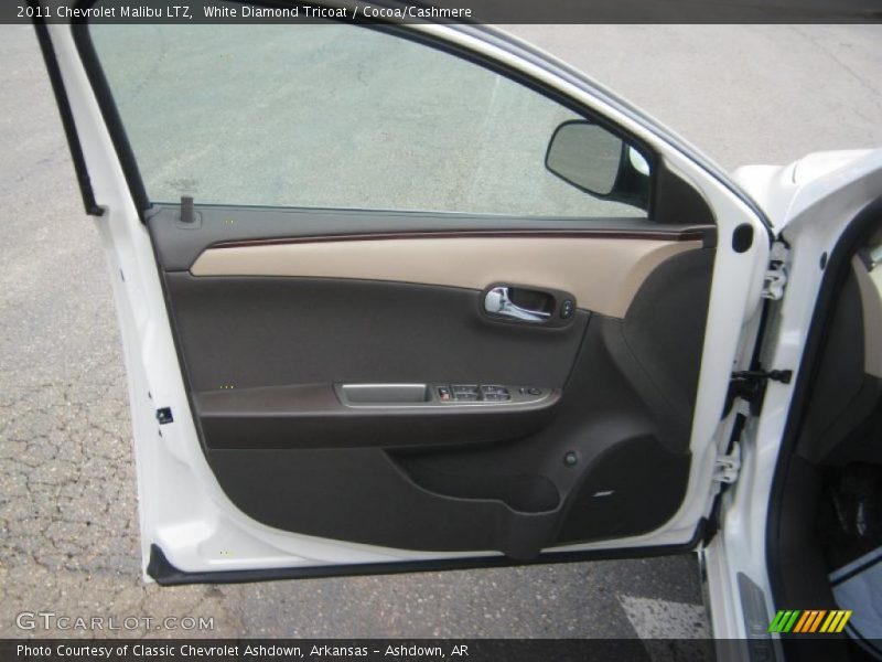 White Diamond Tricoat / Cocoa/Cashmere 2011 Chevrolet Malibu LTZ
