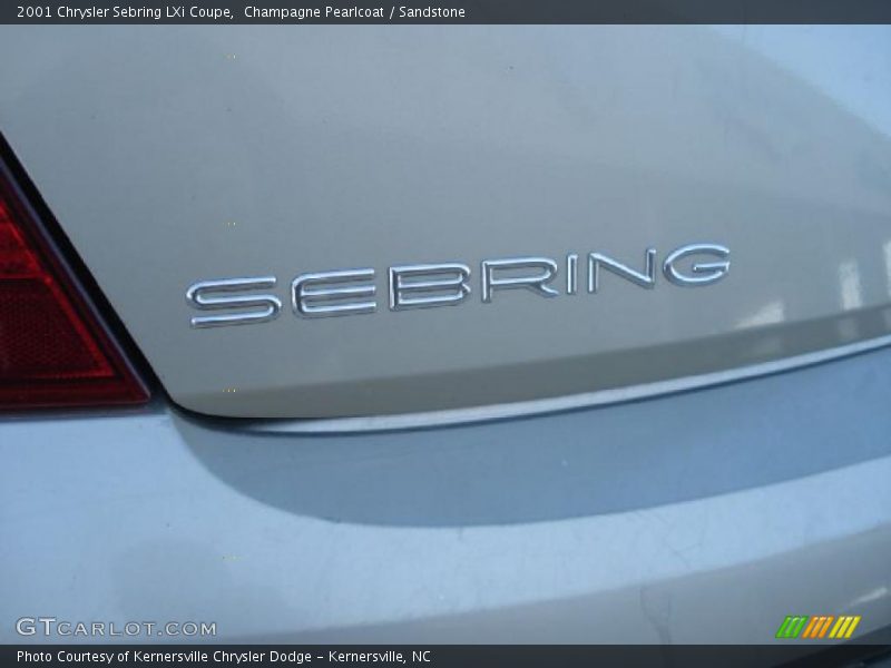 Champagne Pearlcoat / Sandstone 2001 Chrysler Sebring LXi Coupe