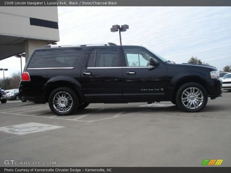 Black / Stone/Charcoal Black 2008 Lincoln Navigator L Luxury 4x4