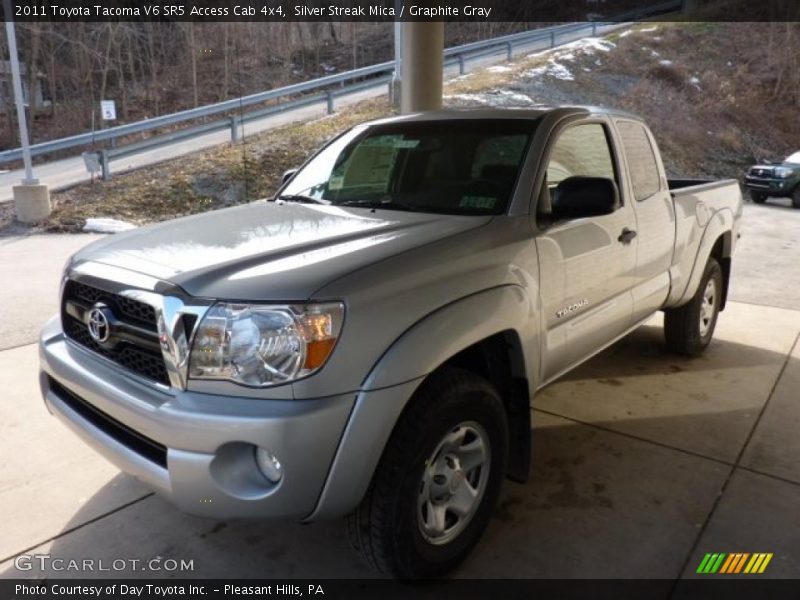 Silver Streak Mica / Graphite Gray 2011 Toyota Tacoma V6 SR5 Access Cab 4x4