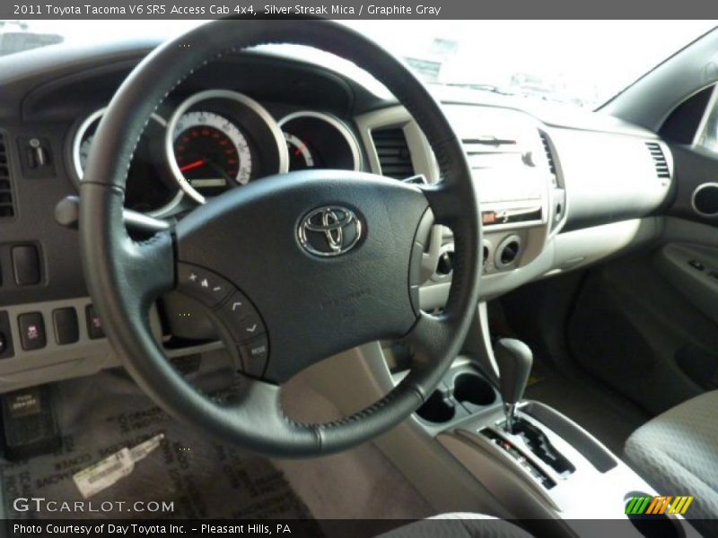 Silver Streak Mica / Graphite Gray 2011 Toyota Tacoma V6 SR5 Access Cab 4x4