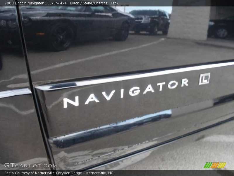 Black / Stone/Charcoal Black 2008 Lincoln Navigator L Luxury 4x4