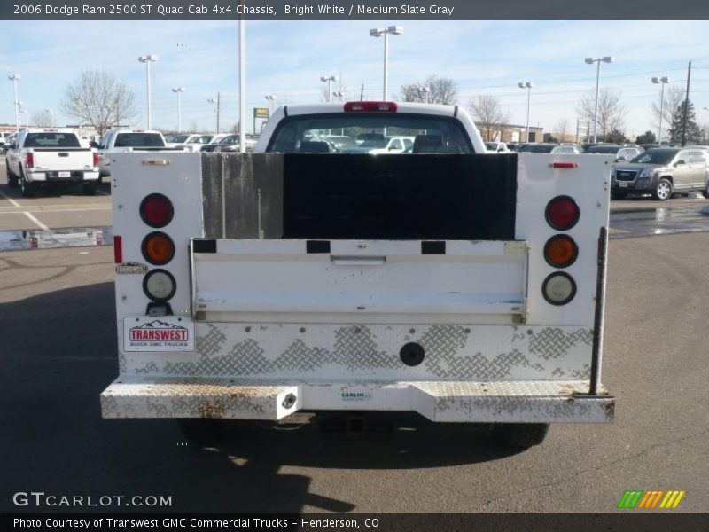 Bright White / Medium Slate Gray 2006 Dodge Ram 2500 ST Quad Cab 4x4 Chassis