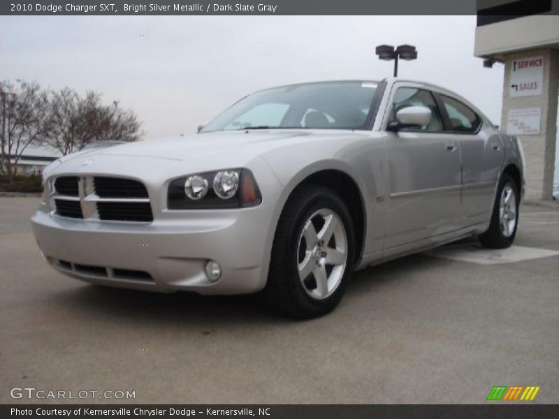 Bright Silver Metallic / Dark Slate Gray 2010 Dodge Charger SXT