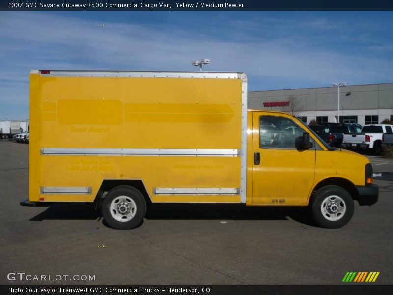 Yellow / Medium Pewter 2007 GMC Savana Cutaway 3500 Commercial Cargo Van