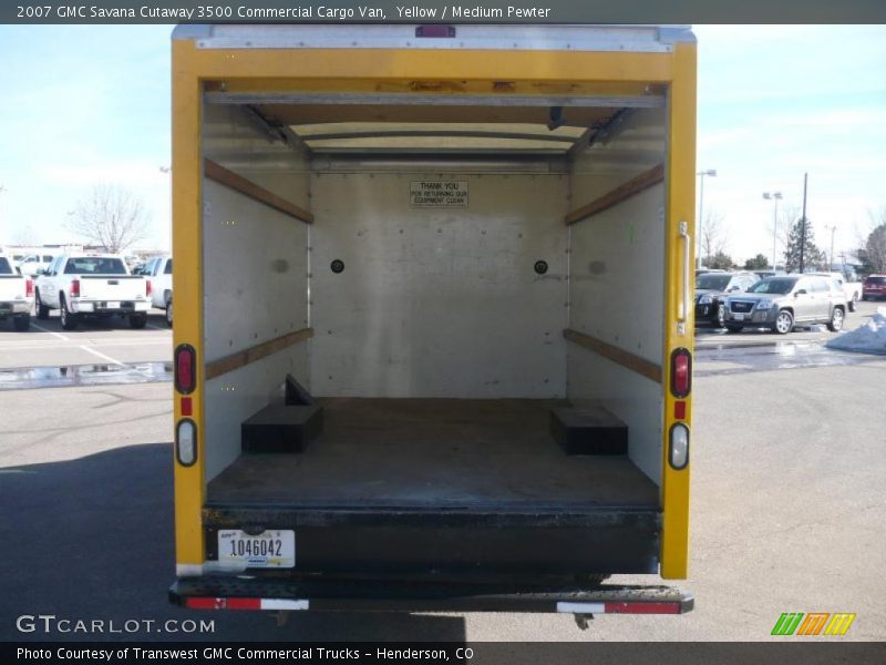 Yellow / Medium Pewter 2007 GMC Savana Cutaway 3500 Commercial Cargo Van