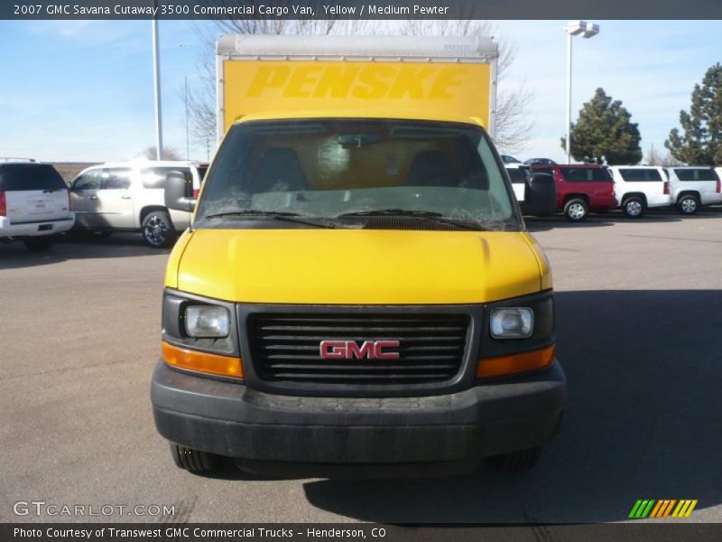 Yellow / Medium Pewter 2007 GMC Savana Cutaway 3500 Commercial Cargo Van