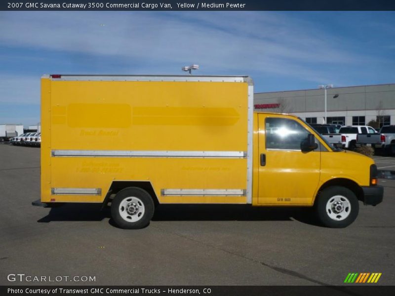 Yellow / Medium Pewter 2007 GMC Savana Cutaway 3500 Commercial Cargo Van