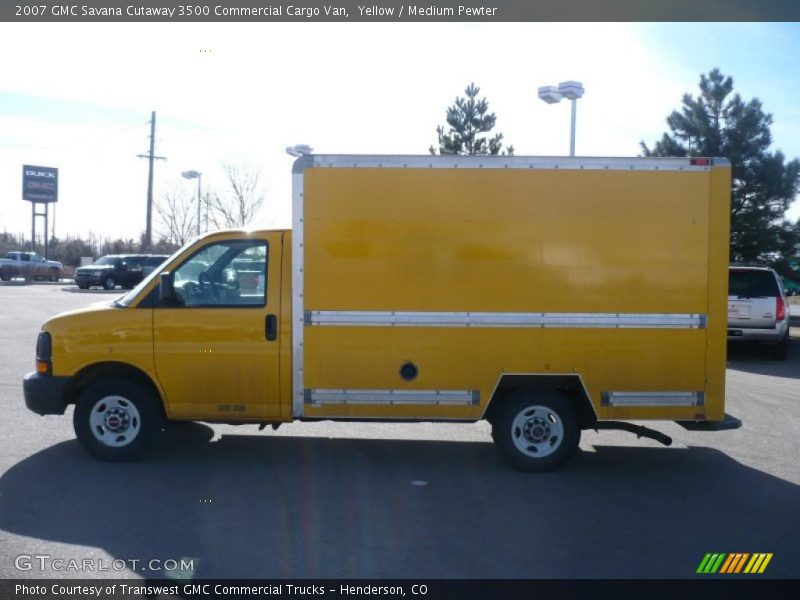 Yellow / Medium Pewter 2007 GMC Savana Cutaway 3500 Commercial Cargo Van