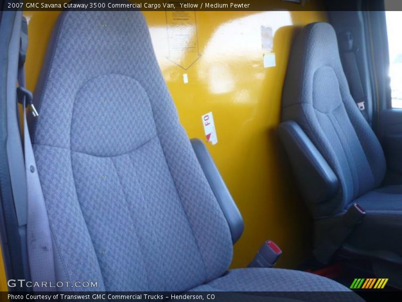 Yellow / Medium Pewter 2007 GMC Savana Cutaway 3500 Commercial Cargo Van