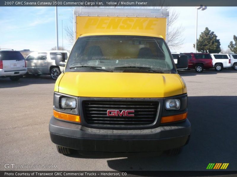 Yellow / Medium Pewter 2007 GMC Savana Cutaway 3500 Commercial Cargo Van