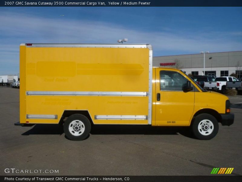 Yellow / Medium Pewter 2007 GMC Savana Cutaway 3500 Commercial Cargo Van