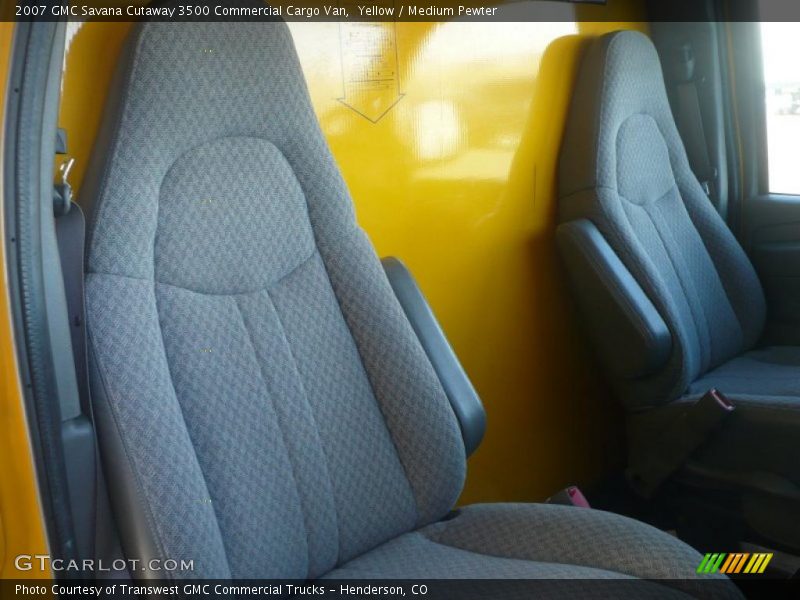 Yellow / Medium Pewter 2007 GMC Savana Cutaway 3500 Commercial Cargo Van