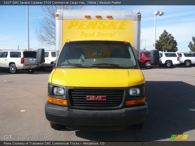 Yellow / Medium Pewter 2007 GMC Savana Cutaway 3500 Commercial Cargo Van