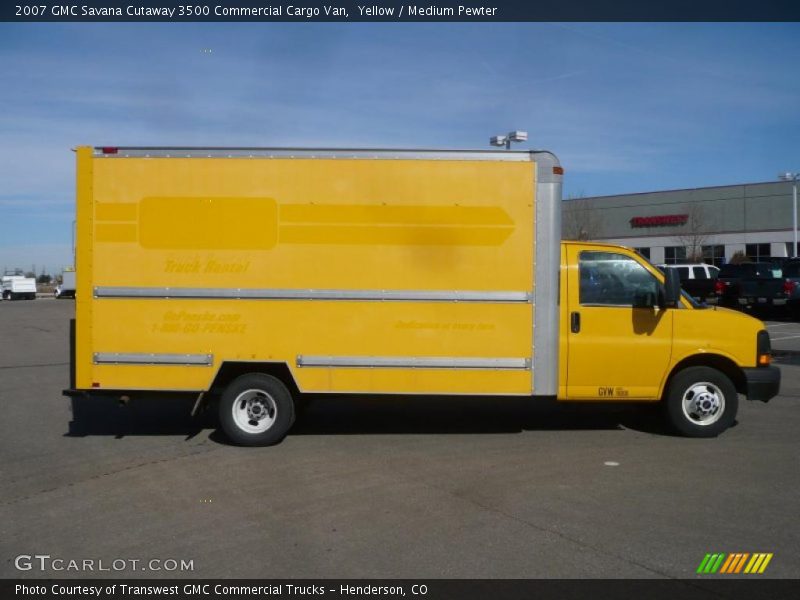 Yellow / Medium Pewter 2007 GMC Savana Cutaway 3500 Commercial Cargo Van