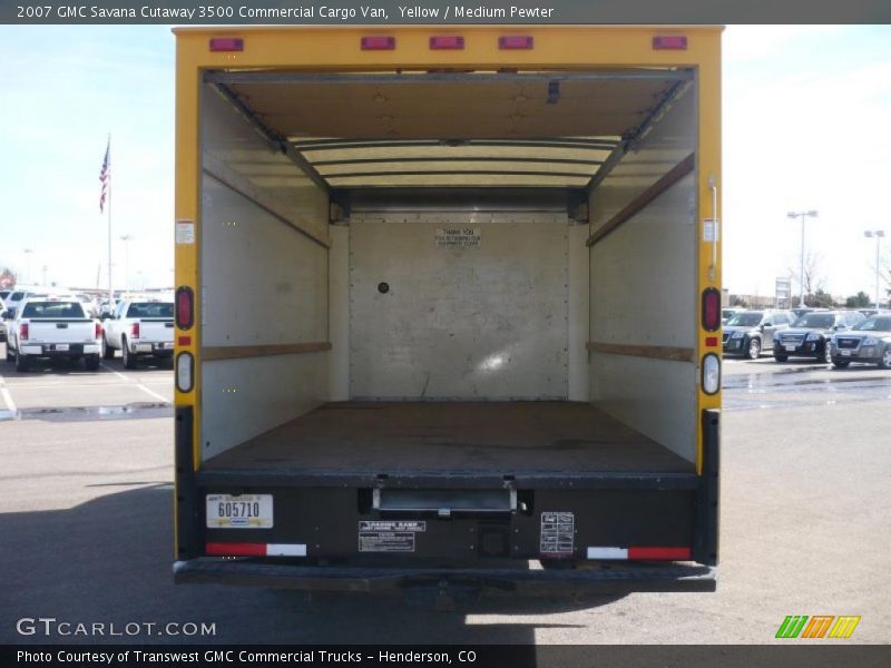 Yellow / Medium Pewter 2007 GMC Savana Cutaway 3500 Commercial Cargo Van