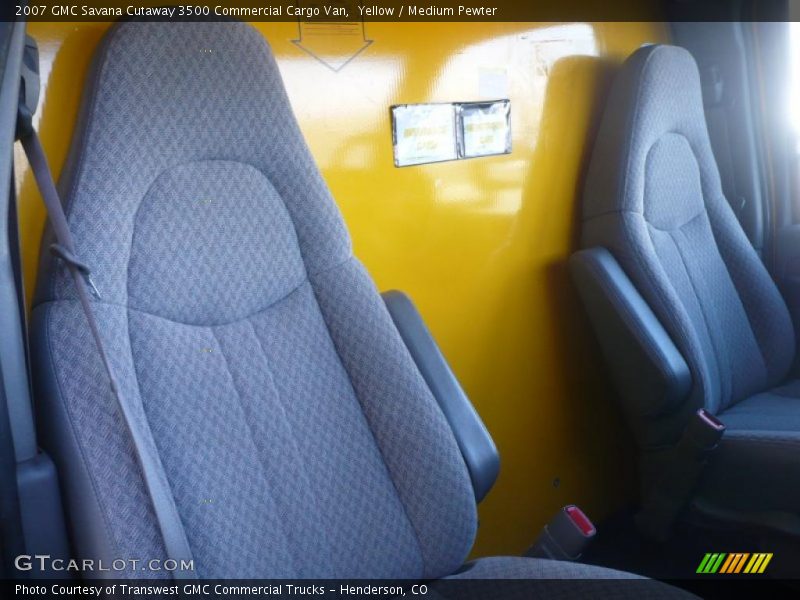 Yellow / Medium Pewter 2007 GMC Savana Cutaway 3500 Commercial Cargo Van