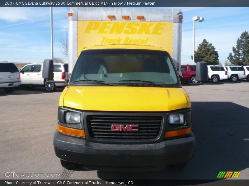 Yellow / Medium Pewter 2007 GMC Savana Cutaway 3500 Commercial Cargo Van