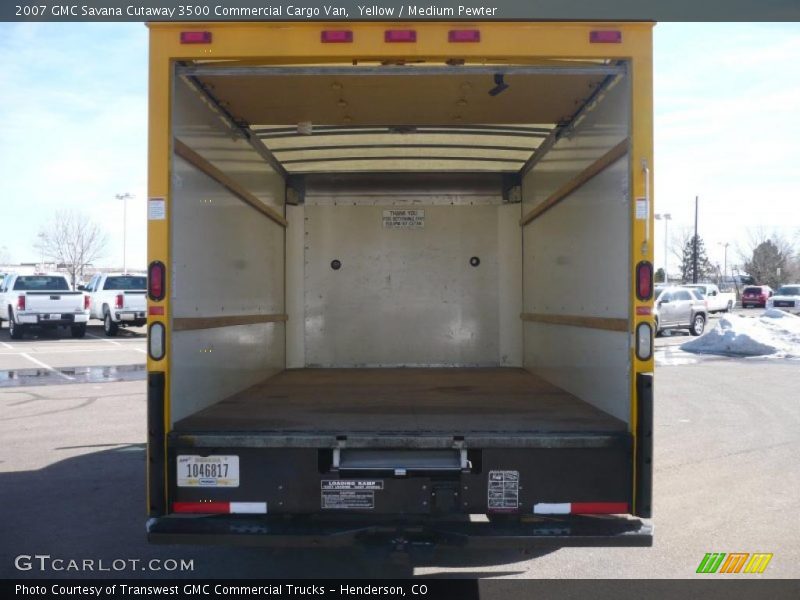 Yellow / Medium Pewter 2007 GMC Savana Cutaway 3500 Commercial Cargo Van