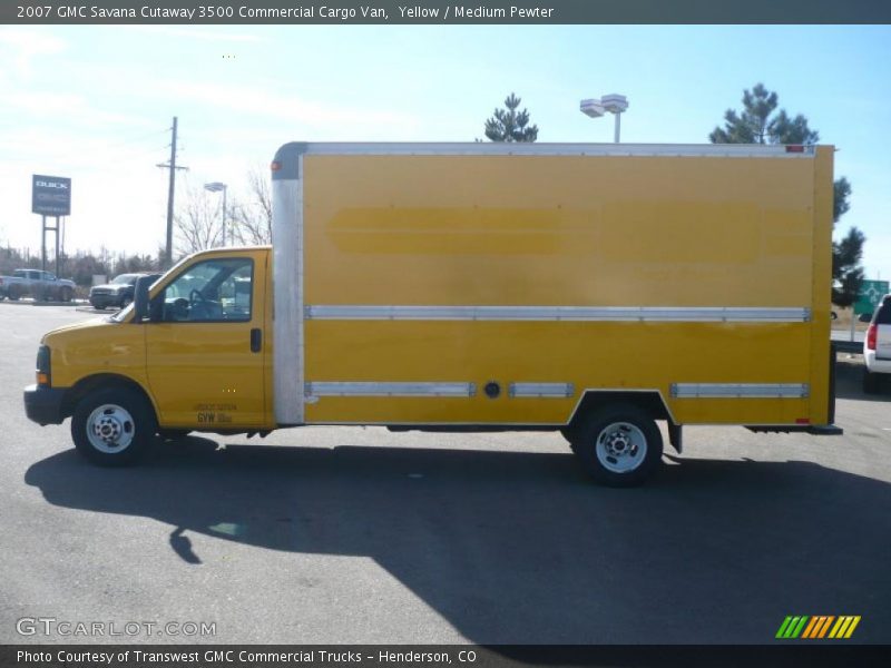 Yellow / Medium Pewter 2007 GMC Savana Cutaway 3500 Commercial Cargo Van