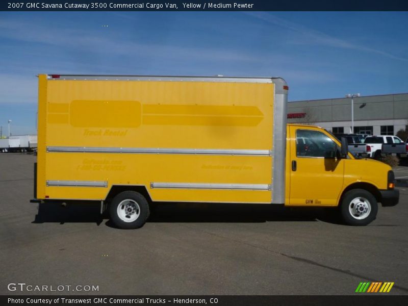 Yellow / Medium Pewter 2007 GMC Savana Cutaway 3500 Commercial Cargo Van