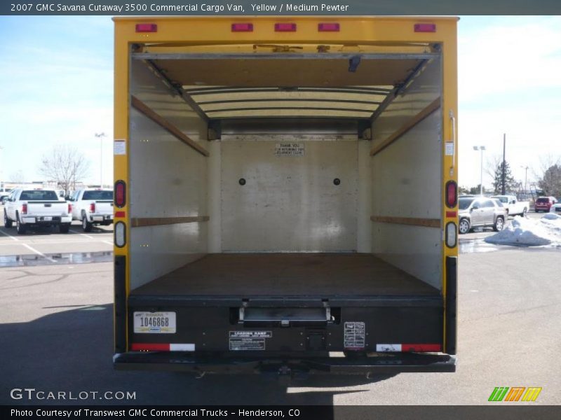 Yellow / Medium Pewter 2007 GMC Savana Cutaway 3500 Commercial Cargo Van